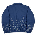 Ghost Flame Nylon Jacket (BLUE)