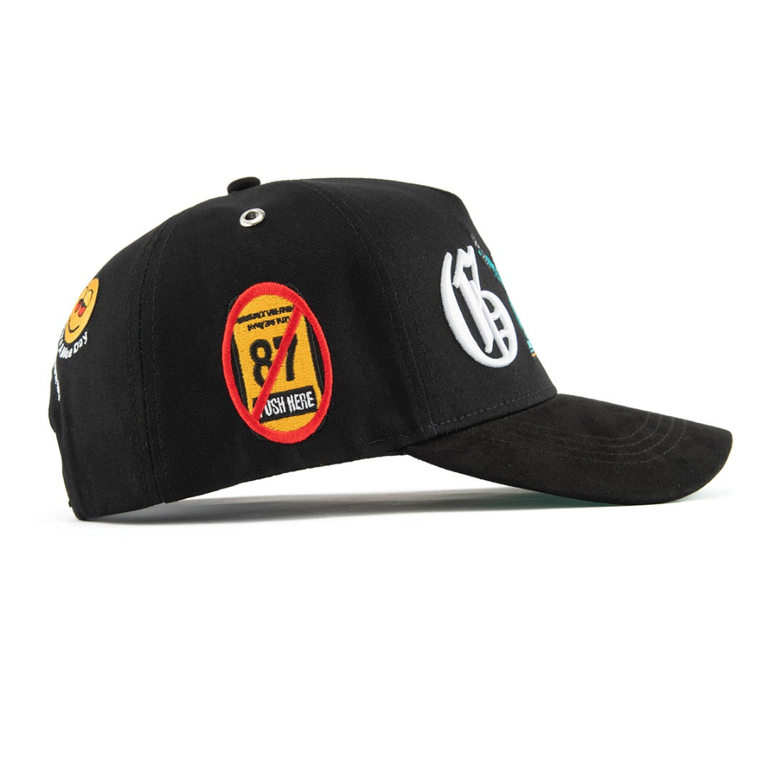 Multi Logo Cap (Black)