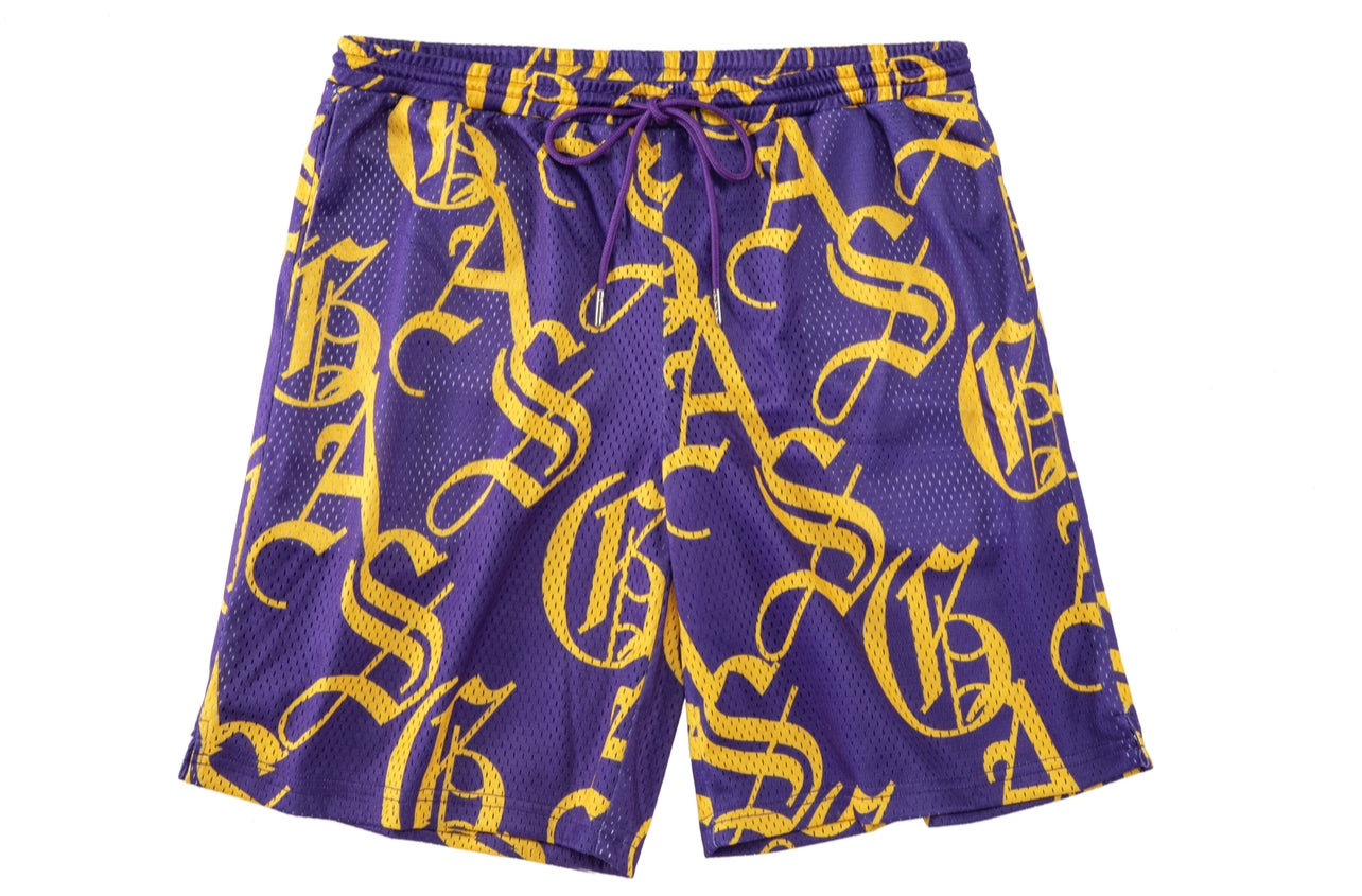 OE Mesh Shorts (Purple/Gold)